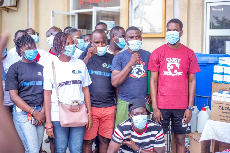 ISMIS Members after a donation exercise to Lekma Hospital in Teshie